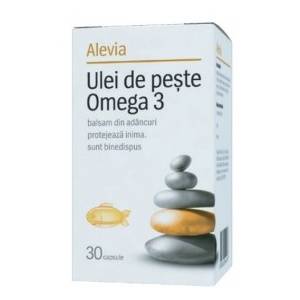 Ulei de peste omega 3 30cps, alevia