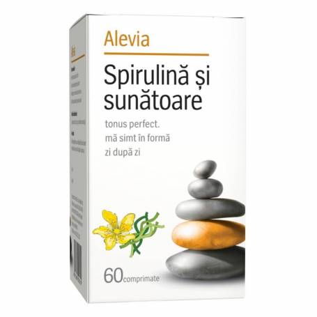 Spirulina si sunatoare 60cps, Alevia