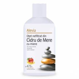 Otet nefiltrat din cidru de mere cu miere 473ml, Alevia