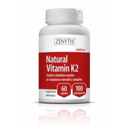 Vitamina K2 naturala 100µg 60cps - Zenyth