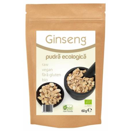 Ginseng pudra, eco-bio, 60g - Obio