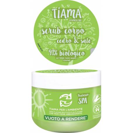 Scrub pentru corp cu lamai salbatic si sare, eco-bio, 250ml - Tiama