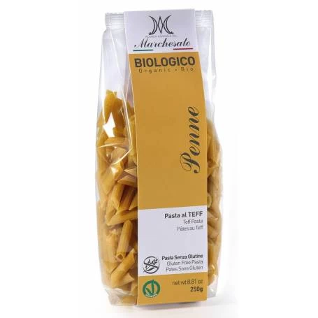 Penne din teff, fara gluten, eco-bio, 250g - Marchesato