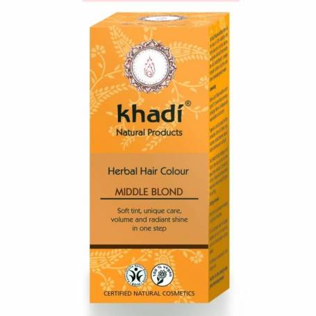 Henna Blond Mediu - Vopsea de par naturala - Khadi