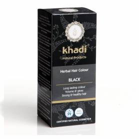 Henna Negru - Vopsea de par naturala 100g - Khadi