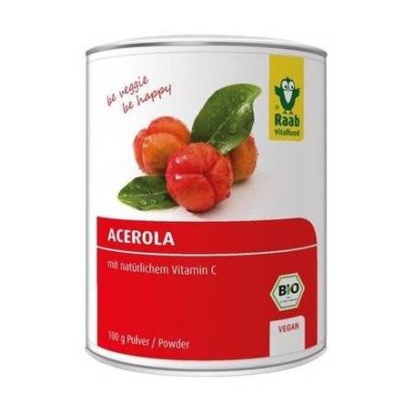 Acerola pulbere, eco-bio, 100g - Raab