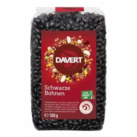 Fasole neagra, eco-bio, 500g - DAVERT