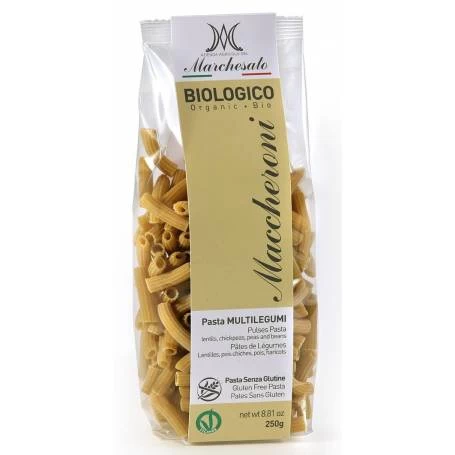 Paste maccheroni cu legume, fara gluten, eco-bio, 250g - Marchesato