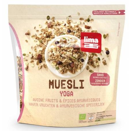 Muesli Yoga cu ovaz, fructe si condimente ayurvedice eco-bio 400g, Lima