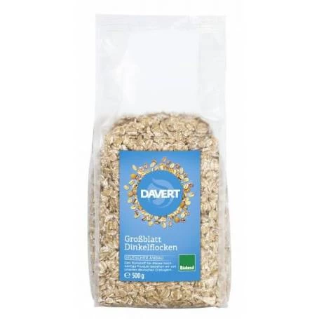 Fulgi de spelta, eco-bio, Bioland, 500g - DAVERT