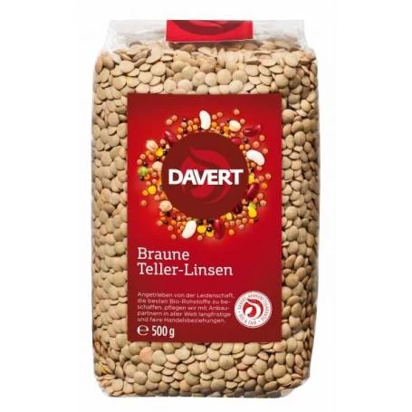 Linte maro, eco-bio, 500g - DAVERT