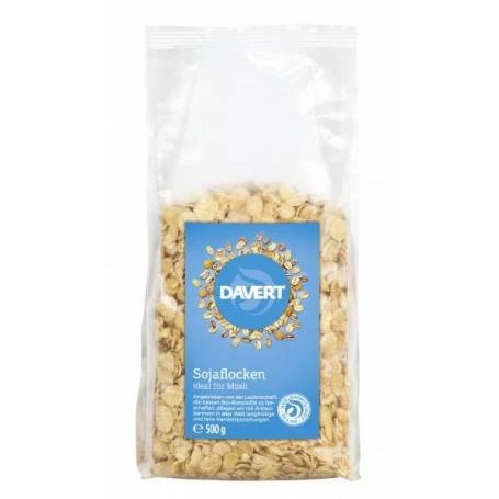 Fulgi de soia, eco-bio, Bioland, 500g - DAVERT