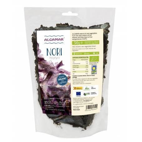 Alge nori, eco-bio, 50g - Algamar