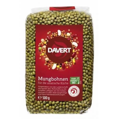 Fasole mung, eco-bio, Fairtrade, 500g - DAVERT