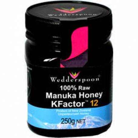 Miere MANUKA RAW - UMF 12+ - 250g - Wedderspoon