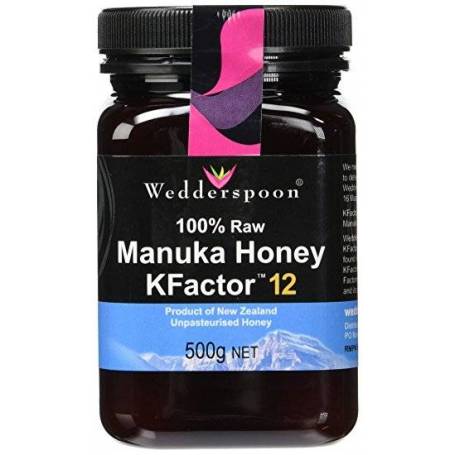 Miere MANUKA RAW - UMF 12+ - 500g - Wedderspoon