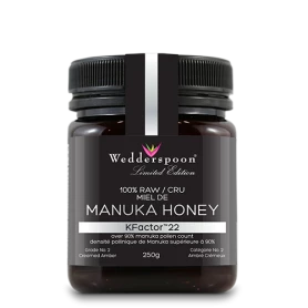 Miere MANUKA RAW - UMF 22+ - 250g - Wedderspoon