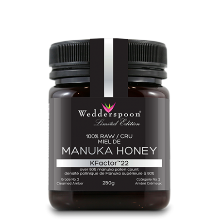 Miere MANUKA RAW - UMF 22+ - 250g - Wedderspoon