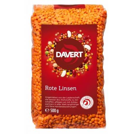 Linte rosie, eco-bio, 500g - DAVERT