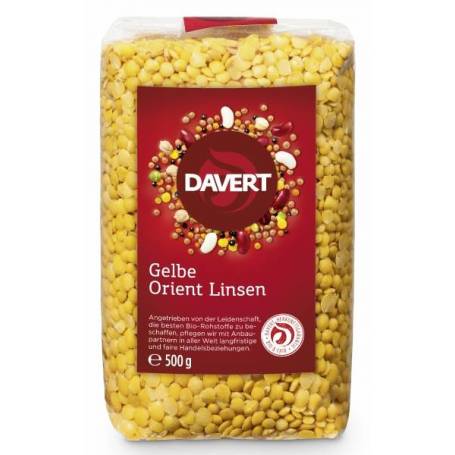 Linte galbena, eco-bio, 500g - DAVERT