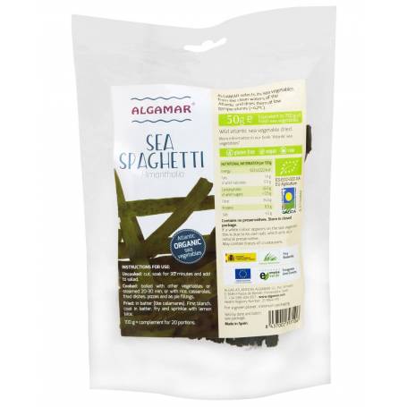 Alge Sea Spaghetti, eco-bio, 50g - Algamar