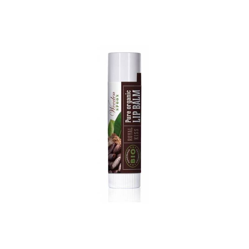 Balsam de buze, Choco Kiss, eco-bio, 4.3 ml, Wooden Spoon