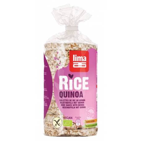 Rondele din orez expandat cu quinoa eco-bio, 100 g, Lima