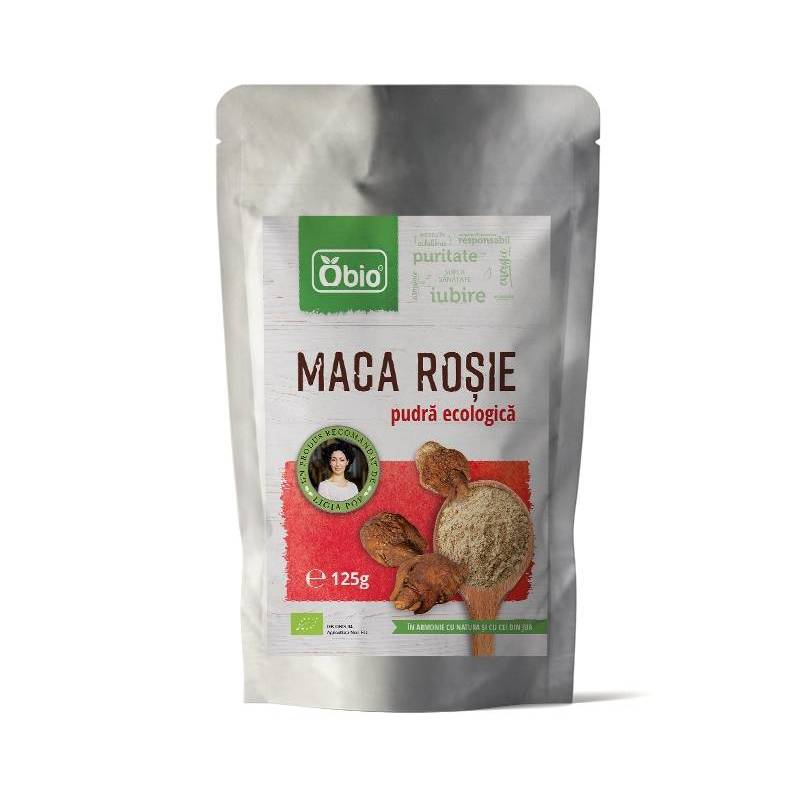 Maca rosie pudra eco-bio 125g, OBIO