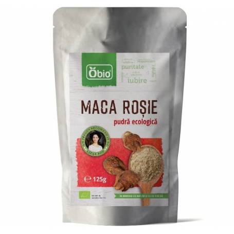 Maca rosie pudra eco-bio 125g, OBIO