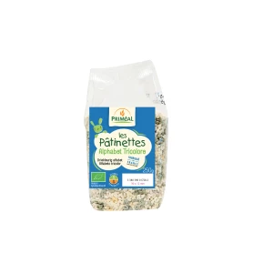 Paste Tricolore Alfabet Morcov Patrunjel eco-bio 250g, PRIMEAL