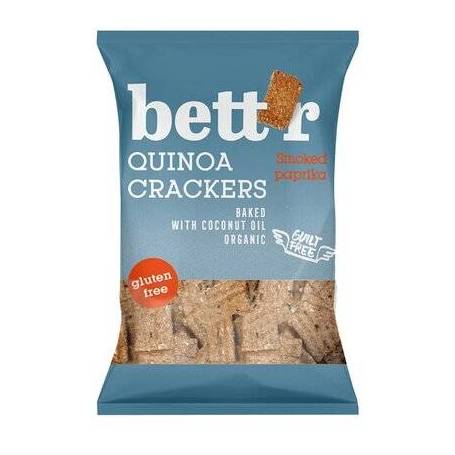 Crackers cu quinoa si boia, fara gluten, eco-bio, 100g - Bettr