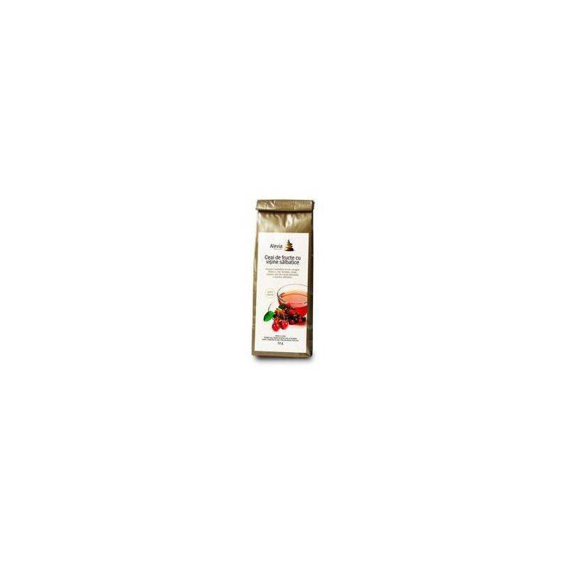 Ceai de fructe cu visine salbatice 50g, Alevia