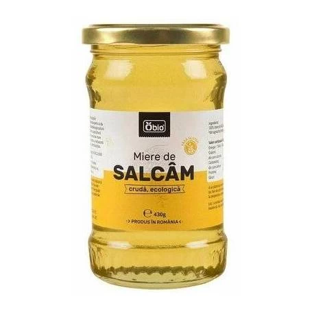 Miere de salcam cruda, eco-bio, 430g - Obio
