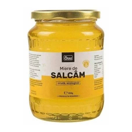 Miere de salcam cruda, eco-bio, 950g - Obio