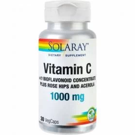 Vitamina C cu bioflavonoide 1000mg, 30 capsule, Solaray - Secom