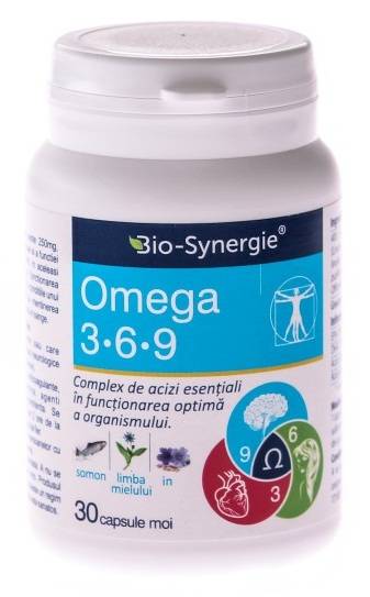 Omega 3-6-9, 1000mg, 30cps, bio-synergie
