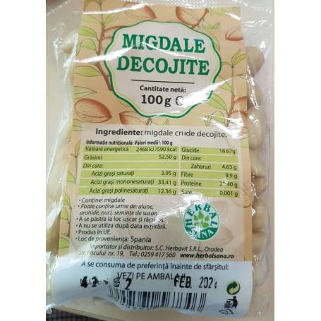 Migdale decojite 100g, Herbavit