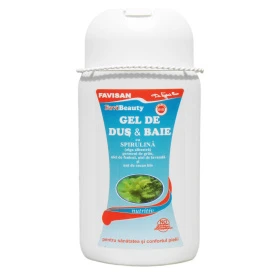 GEL DE DUS si BAIE CU SPIRULINA FAVIBEAUTY, 300ml, Favisan