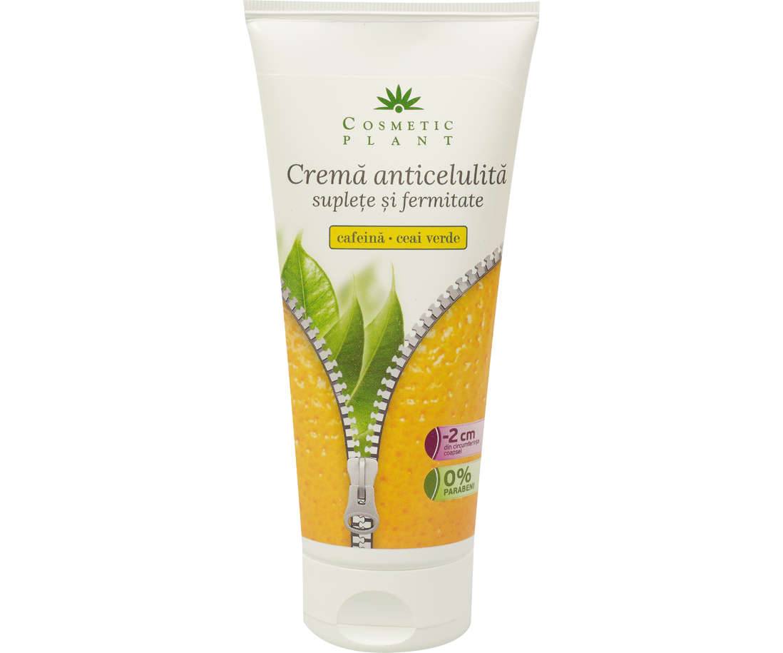 Crema anticelulita suplete si fermitate cu cafeina si ceai verde 200ml - cosmetic plant