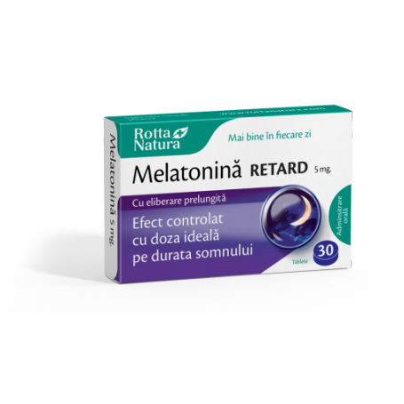 Melatonina Retard, 5mg, 30cp Rotta Natura