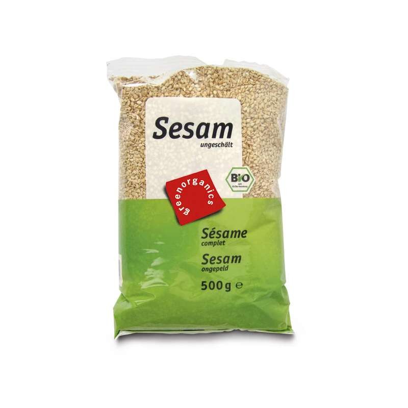 Seminte de susan integrale nedecorticate 500g - eco-bio - greenorganics