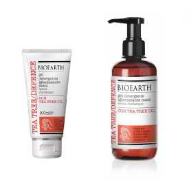 Gel igienizant maini cu alcool si Tea Tree, Bioearth - 250ml