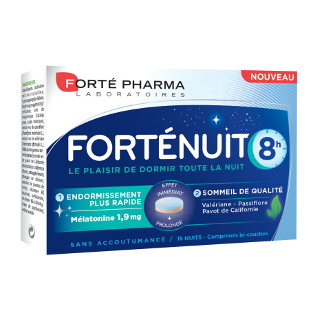 FORTE NUIT 8 ore, 15 comprimante, Forte Pharma