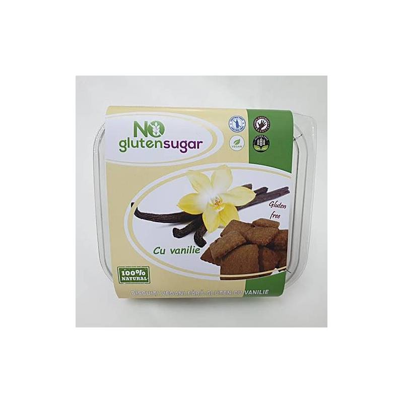 BISCUITI CU VANILIE FARA GLUTEN SI FARA ZAHAR 150g – NO GLUTENSUGAR