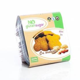 BISCUITI CU ARAHIDE, FARA GLUTEN SI FARA ZAHAR 150g – NO GLUTENSUGAR