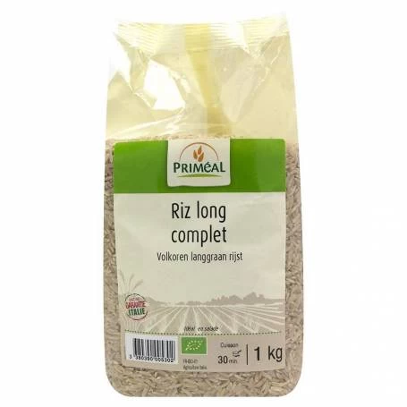 Orez cu bob lung integral 1Kg, eco-bio, Primeal