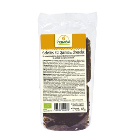 Turtite de quinoa si orez cu ciocolata 65g, eco-bio, Primeal