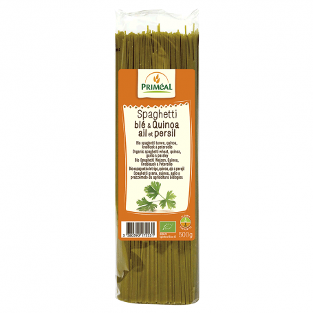 Spaghetti cu quinoa, usturoi si patrunjel, 500g, eco-bio - Primeal