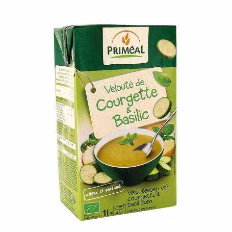 Supa crema cu dovlecei cu busuioc, 1L, eco-bio - Primeal