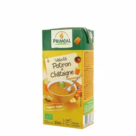Supa crema cu dovleac si castane, 330ml, eco-bio - Primeal